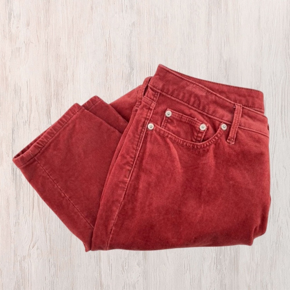 Vineyard Vines High Rise Skinny Corduroy Red Pant 30 Women Coastal Preppy‎
